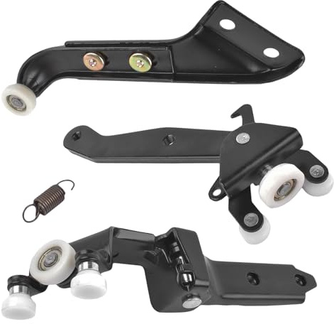 Auto Schiebetür Rollenführung Rollen, 3PCS Auto Türrollenführung Ersatz für T5 7H0843436B 7H0843398F 7H0843398H Schiebetür Rollen Führung Rechts Unten Oben Rollenführung Schiebetür Satz
