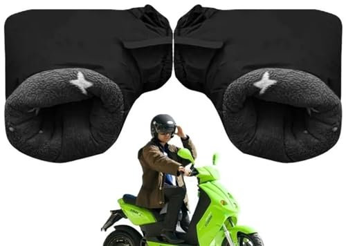 Moto Scooter Manillar Manguitos Guantes a prueba d Manguitos de manillar de motocicleta, guantes de barra de invierno for bicicleta, manillar de motocicleta, manillar, manillar, Scooter, guantes más c