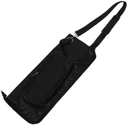 Toyvian Drumsticktasche aus Oxford Schlägel Wasserabweisende Tragetasche mit Verstellbarem Schultergurt Organizer für Percussion-sticks und Zubehör