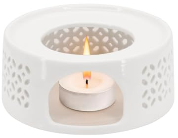 Tea Warmer, Ceramic Teapot Warmer, Coffee Warmer, Tea Light Warmer, Suitable for Teapot and Mugs, 6 Inches
