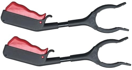 JORTUIO Pince de Préhension 2/4 pcs Pince de Ramassage Court Pince Ramasse Objet 30cm/60cm Outils De Ramassage Pince à déchets, Pince de préhension pour Les Personnes Âggées Cour Jardin(30cm(2PCS))