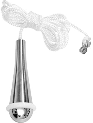 Teardrop Bathroom Pull Cord Handle, Silver Chrome Pull String Switch, 59in/1.5m Nylon Extension Replacement Pull Cord Light,Pendant Weight Connector for Bathroom Toilet Light Ceiling Lights Fan Switch