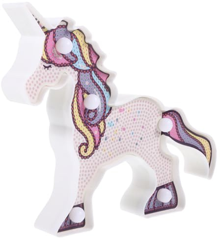 Zerodeko Luce Notturna Forma Unicorno Led Lampada Da Tavolo Animale Unicorno Decorazione Estetica Per Camera Da Letto Unica