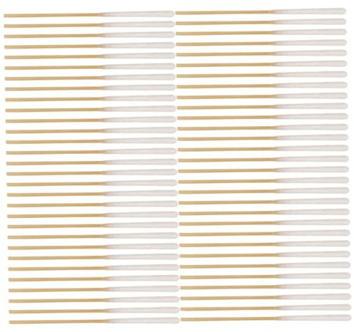 Bastoncini di Cotone 60 Pezzi per Applicazioni Cosmetiche in Cotone e Bambù | Monouso, Pulizia Precisa in Punti Difficili, Assorbimento Elevato e Uso Estetico