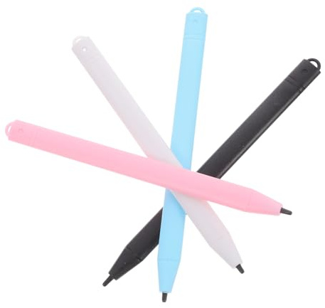 NUOBESTY 4pcs Replacement Stylus Pen for Lcd Writing Tablet and Digital Drawing Pad, Universal Compatibility, Lightweight Plastic Design for Kids Drawing and Classroom Use
