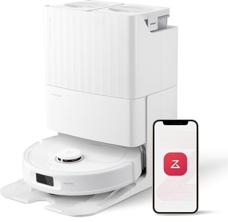 roborock Qrevo Pro Robot Aspirador con función de Lavado y mopa elevable, diseño FlexiArm para Limpiar los Bordes, 7000 Pa, Lavado con Agua Caliente a 60 °C (Blanco) (reacondicionado)