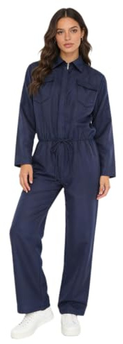 Freebily Herren Damen Arbeitsoverall Blaumann Overall Arbeits Jumpsuit Mit Reißverschluss Und Tasche Mechaniker Handwerker Arbeitskleidung