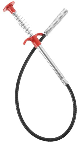 OFFIGAM Destapador de Tuberías Flexible y Fácil de Usar Garra de Acero Inoxidable para Limpieza de Desagües y Eliminación de Obstrucciones en Fregaderos