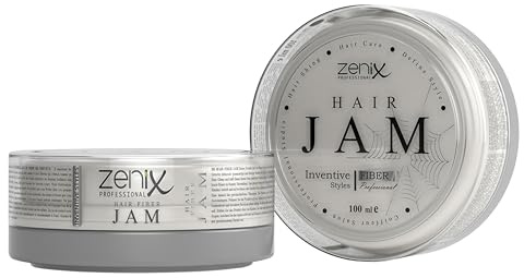 Zenix Men Fiber Jam Inventive Haarwachs für Herren 100 ml (1er Pack) – Starker Halt, Natürlicher Glanz, Spider Wax Textur – Haarstyling für Kurze Haare, Alle Haartypen