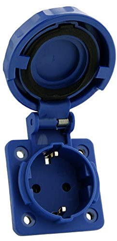 Einbausteckdose 230V 16A IP67 Schuko Steckdose Anbausteckdose Schukosteckdose Doktorvolt