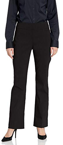 Briggs New York Women's Super Stretch Millennium Barely Boot Pull On Pant Pants, Black, 8