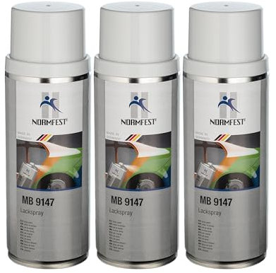 Normfest MB 9147 arktikweiß Lackspray Spraydose Sprühlack 3x 400ml
