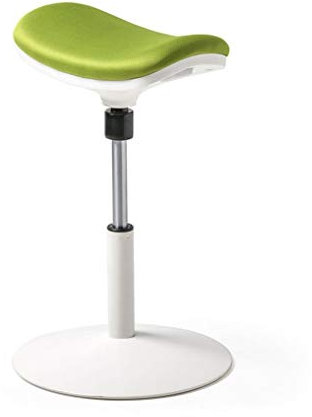 SOVORM Rollhocker Hocker auf Rädern Wohnzimmer Metall Küchenhocker Drehhocker Barhocker Leinwandhocker 360 ° drehbarer Drehsessel (Farbe: Grün) (Grün) The New