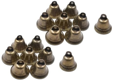 AOKWAWALIY Kuhglocke, kleine Kupferglocken, Windspiel, Bronzeglocke, Kupfer, kleine Glocken, Windspiele, zum Selbermachen, hängende Glocke, Haustierglocke, Bastelglocken, Kranz, Weihnachtsbaum,