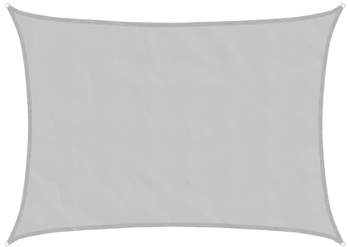 vidaXL Vela Parasole Grigio Chiaro 7x5 m 100% Poliestere Oxford
