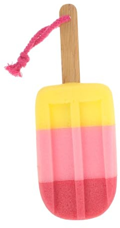 Beavorty 2pcs Unique Ice Cream Shaped Stick Cleaning Sponge for Kitchen Washing Sponge Brush for Cream Cleaner Tasks
