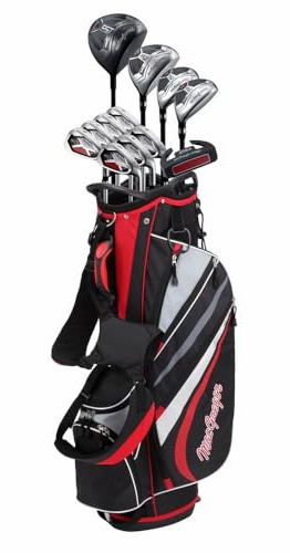 MacGregor Golf DCT4000 Golf Clubs Set with Bag, Mens Right Hand (9 Clubs / 13 Pieces)