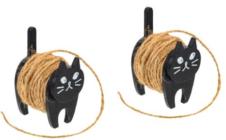 ULDIGI 2 Sets Rope Storage Small Cat Thread Reel Multi-Function Cord Organizer