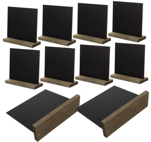 DIYEAH 10stücke Teiliges Mini Holz Diy Memo Tafeln Schwarze Tafeln Zum Beschriften Kreative Holztafeln Für Zuhause Schule Vielseitige Dekoration Und Handschriftliche Notizen