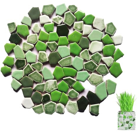MFCGHXR Buntes Glasnuggets und Mosaiksteine – DIY Mosaik Bastelset für Erwachsene und Nachwuchs zum Basteln und Dekorieren
