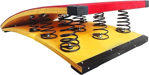 Turn-Sprungbrett Gebogenes Sprungbrett 9 Federn, Sprungbretter Gymnastik, Turn-Sprungbrett, Anti-Rutsch-Sprungbrett, Filz, 120x60x26cm