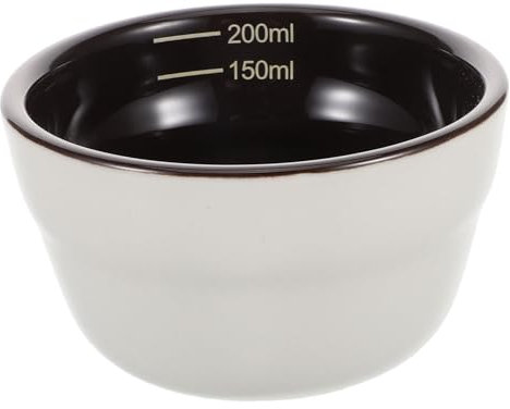DIYEAH Coppa Di Recensione Del Caffè Misurino Da Caffè Ciotole Da Degustazione Di Caffè Tazza Di Caffè D'acqua Ciotola Di Porcellana Strumento Di Coppa Del Caffè Coppette Ceramica Bianca