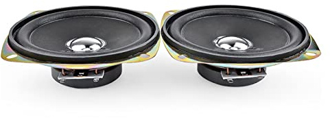 DUBTEDHOU Woofer With Aramid Fibre Cone, Pack of 2 3.5 Inch 4 Ohm 8W Full Range Audio Speakers Portable