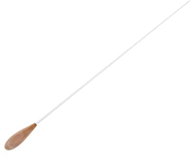 Luatoxry 15inch Conductor Baton, Metal Music Band Conducting Baton with Pearwood Handle, Orchestra Wooden Baton Music Conductor for Symphony Leader Assistant, Lightweight