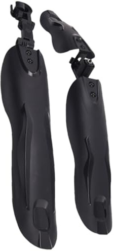 MAGICLULU Set de Garde-Boue Vélo et Arrière 2 Pièces en Plastique Noir Résistant aux Chocs Solidité pour VTT et Vélo de Route pour Usage en Montagne