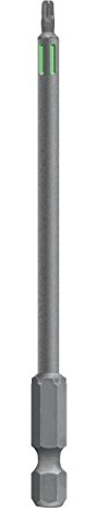 kwb 3 Bits 100 mm Torx T10, T15, T20 Set Torsion 123241 (TQ 60 Stahl, Torsionszone, ISO 1173 Antrieb C6.3), L
