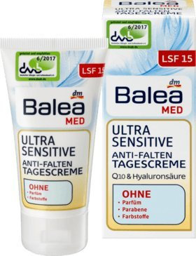 Balea Tagespflege Med Ultra Sensitive Anti-Falten, 50 ml, vegan