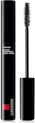 La Roche-Posay Toleriane Mascara Waterproof, Wasserfester Mascara, Für sofortiges und dichtes Volumen ohne Verkleben, Mit Reis- und Karnaubawachs, Farbe: Schwarz, 50 ml