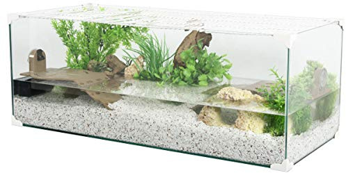 Zolux Aquarium Schildkröte Aquaterrarium, für Wasserschildkröten, 80 cm