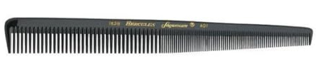 Hercules Sägemann 1623-434 Profi Facon-Schneidekamm Naturkautschuk Haarkamm mit 2 Zahnungen grob + fein - 7 Zoll - Kamm flexibel