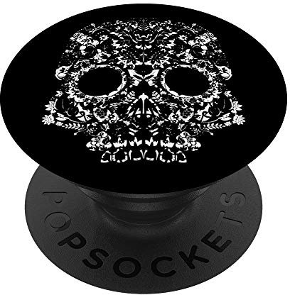 Totenkopf Blumen - Skull Flowers - PopSockets Ausziehbarer Sockel und Griff für Smartphones und Tablets