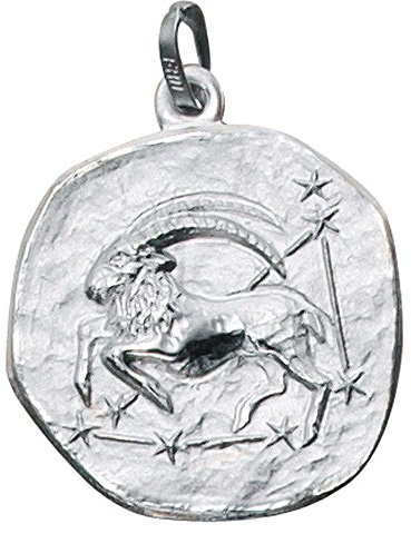 Jobo Sternzeichen-Anhänger Steinbock aus 925 Sterling Silber