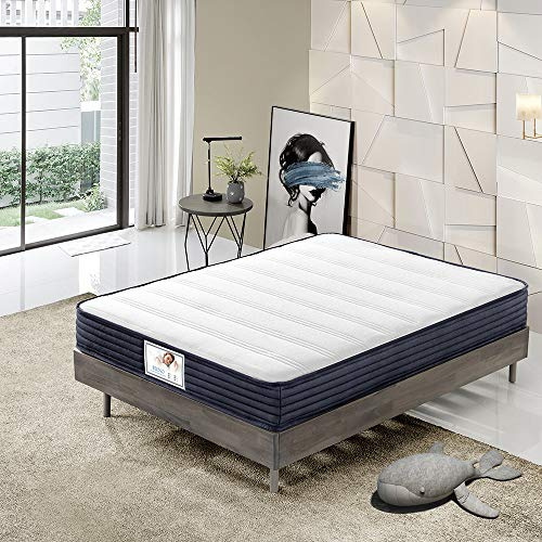 TEENO Matelas 140x190x22cm Ressorts Mousse polyuréthane et 22CM mémoire de Forme