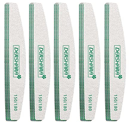 Nagelfeilen Professionelle Doppelseitige 150/180 Streugut Nagelfeilen Professionelle Nagel Buffer Block Schmirgel Boards für Gelnägel/Naturnägel (15 Stück) (150/180)