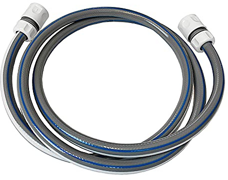Garden Hose with 2 Connectors - Pipe Extension to Connect Hose Reel to Your Tap (3m)
