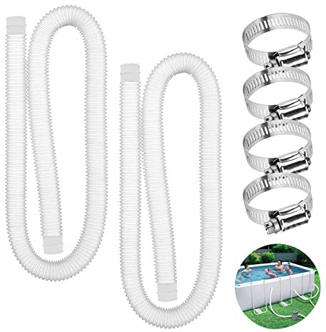 Manguera de Piscina, Manguera de bomba de filtro de piscina, Terminales para Limpiafondos de Piscina, 28×20×5cm