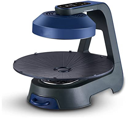 Máquina De Barbacoa Infrarroja, Parrilla Interior Sin Humo, Pantalla LCD De 1390 W, Parrilla Giratoria De 360 ​​°, Control De Temperatura De Tiempo, para Reuniones