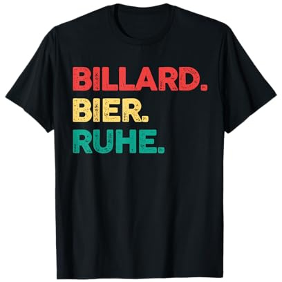 Bier Billardspieler Billard T-Shirt