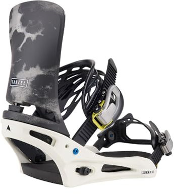 Burton Cartel Re:Flex Fixations de snowboard pour homme (103_whtgrphc, Medium)