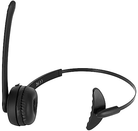 Wisecoco Auricular De Teléfono Bluetooth, Auricular De Negocios Inalámbrico con Micrófono Ajustable HD De Un Solo Oído para Reunión De Juego De Centro De Llamadas