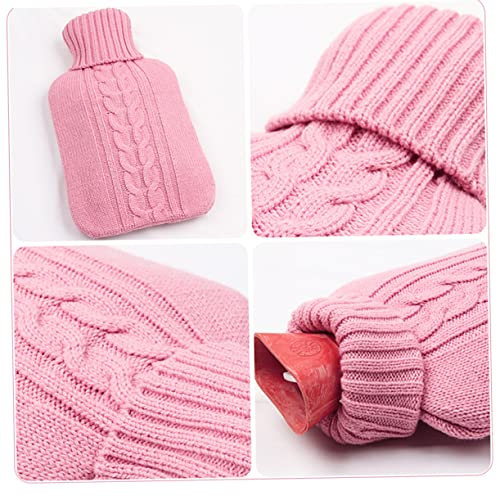 Beaupretty Wärmflasche Strickbezug Aus Acrylfasern Schützend Vor Hitze Stilvoller Überzug Für Bettflasche Erwachsene Langlebig Angenehm Warm