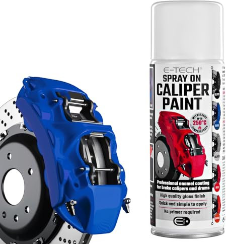 E-TECH Spray-On Brake Caliper Paint - Heat rated to 250°C (blue)