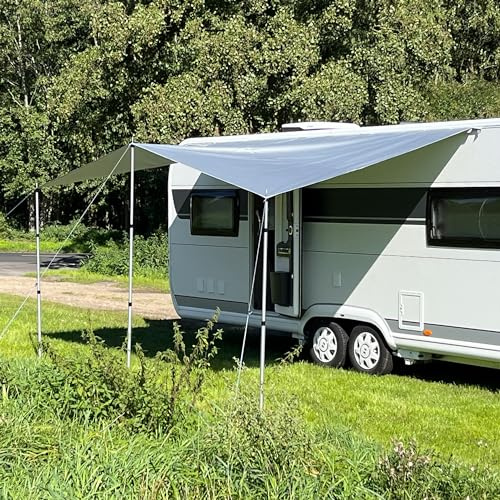 your GEAR Caravan Thermo Tarp 435 x 250 cm - Wohnwagen Sonnensegel UV 80+ reflektierend lichtundurchlässig wasserdicht