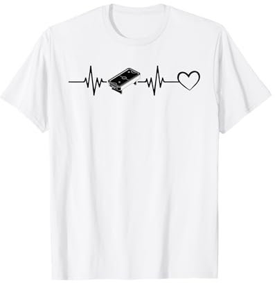 Air Hockey Tisch Heartbeat Heart Air Hockey T-Shirt