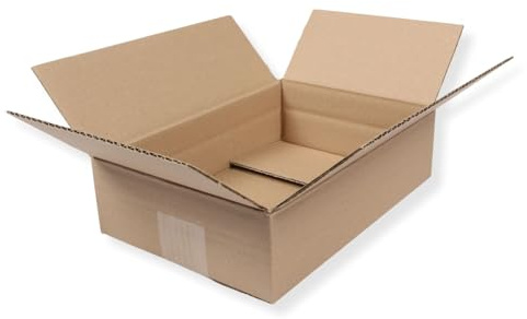 Karton Versandkarton Faltkarton 270 x 190 x 80 mm, DIN C5/B5 Format, geeignet für DHL Kleinpaket 20 Stück