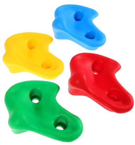 HEMOTON 4piezas Escalando Rocas Conjunto De Patios De para Pared Juguete De Patio Trasero y Jardín para Jugar y Agarre Seguro para Niño